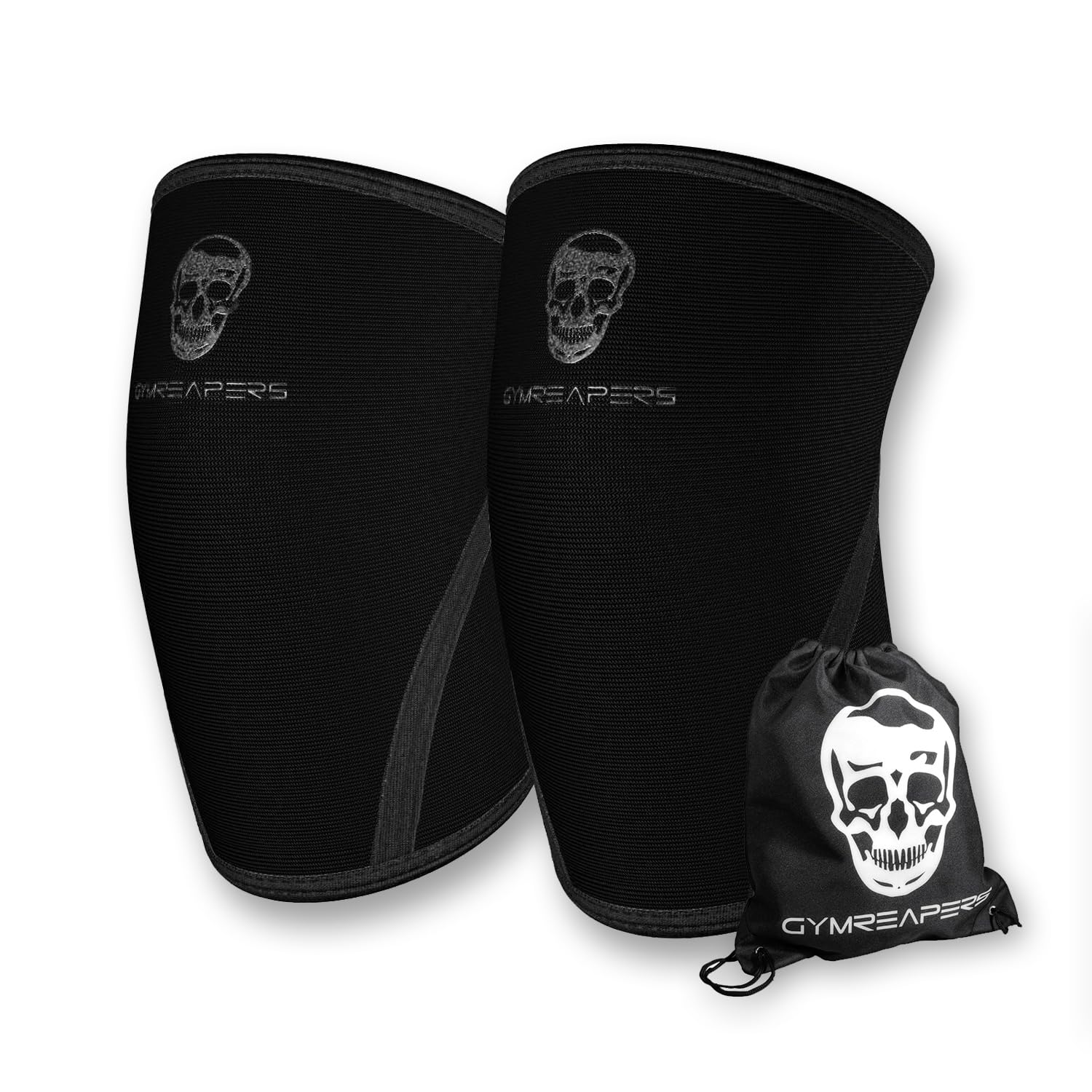 Gymreapers rodilleras vista frontal con ajuste ceñido para mayor estabilidad