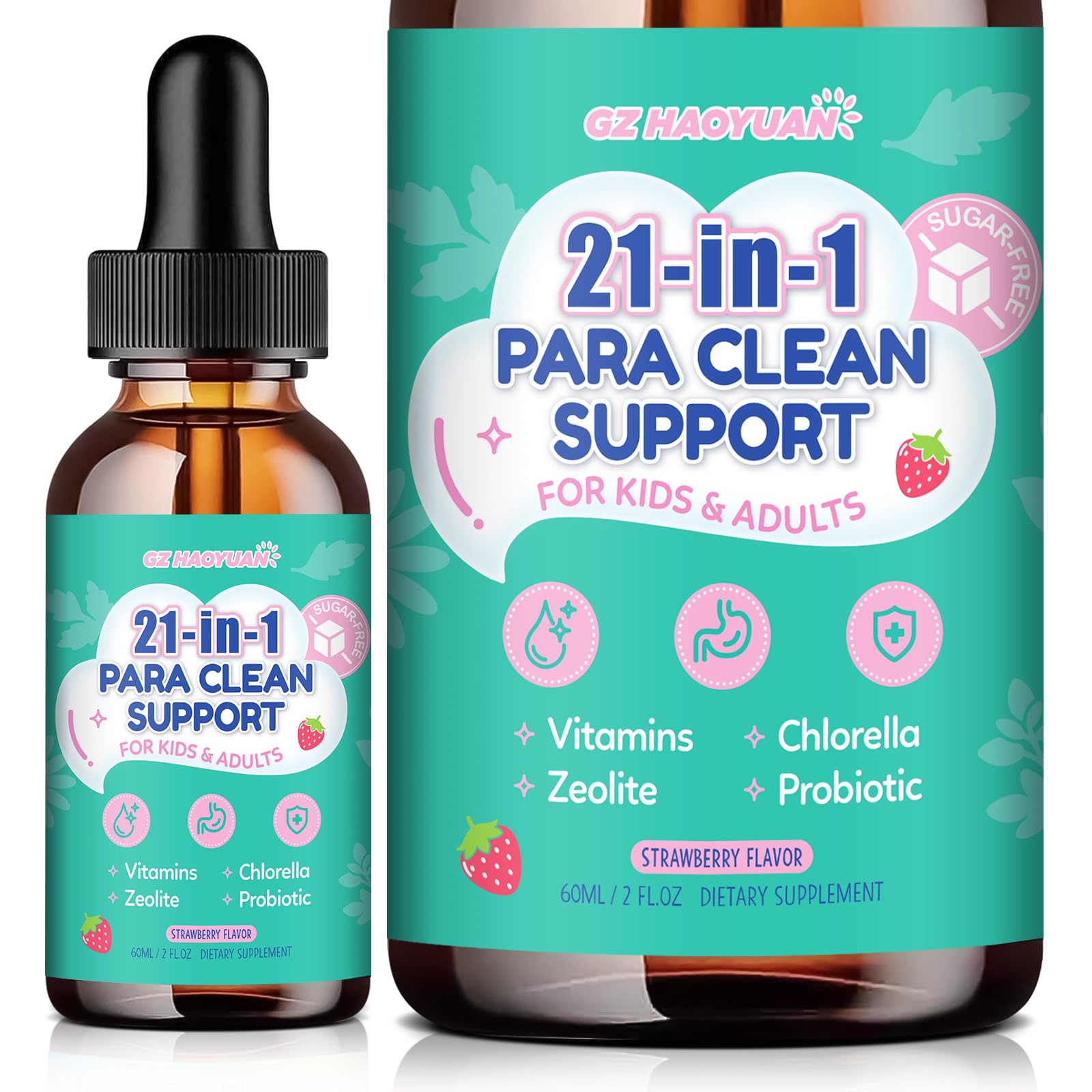 GZ HAOYUAN presentación sobre fondo natural destacando componentes herbales
