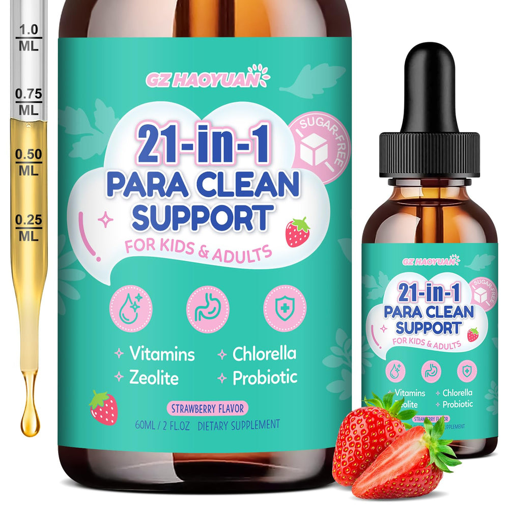 GZ HAOYUAN frasco frontal mostrando etiqueta y beneficio digestivo