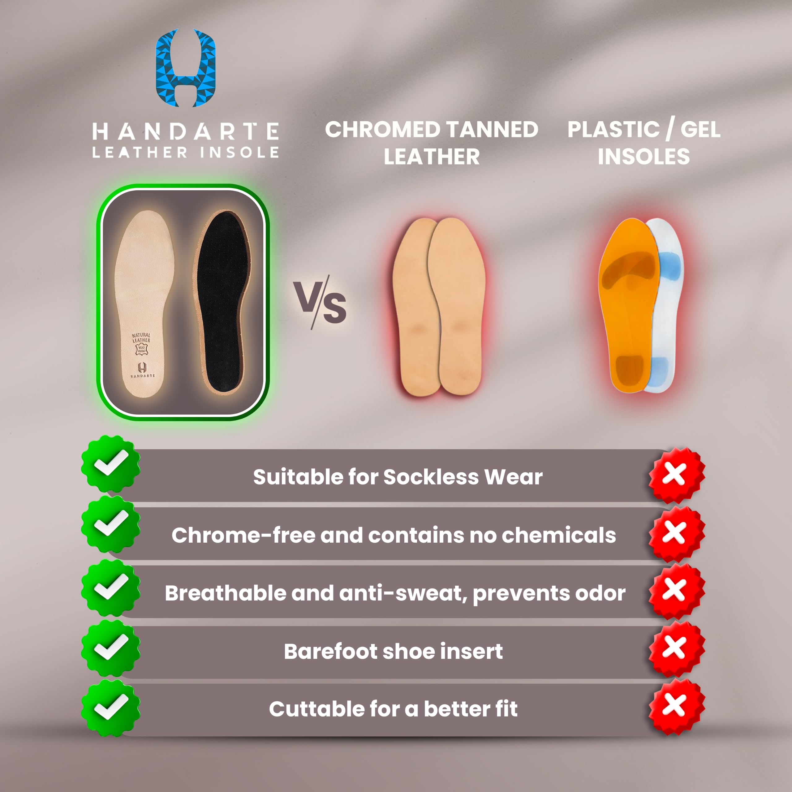 H HANDARTE artesano cortando plantilla en Türkiye, acabado manual duradero
