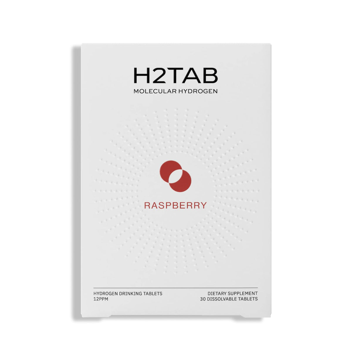 H2Tab envase frontal resaltando portabilidad y conveniencia