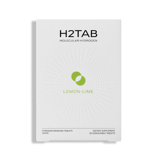 H2Tab frente del paquete mostrando presentación y cantidad, fácil transporte