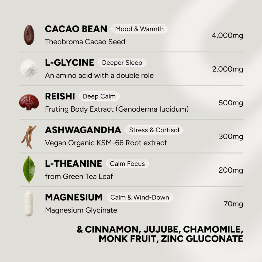 HABIT ONE polvo de cacao textura rica y apetecible para confort nocturno