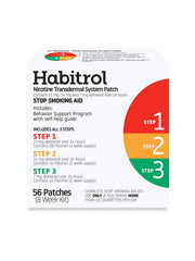 Habitrol empaque frontal mostrando las tres concentraciones y el beneficio de reducción gradual