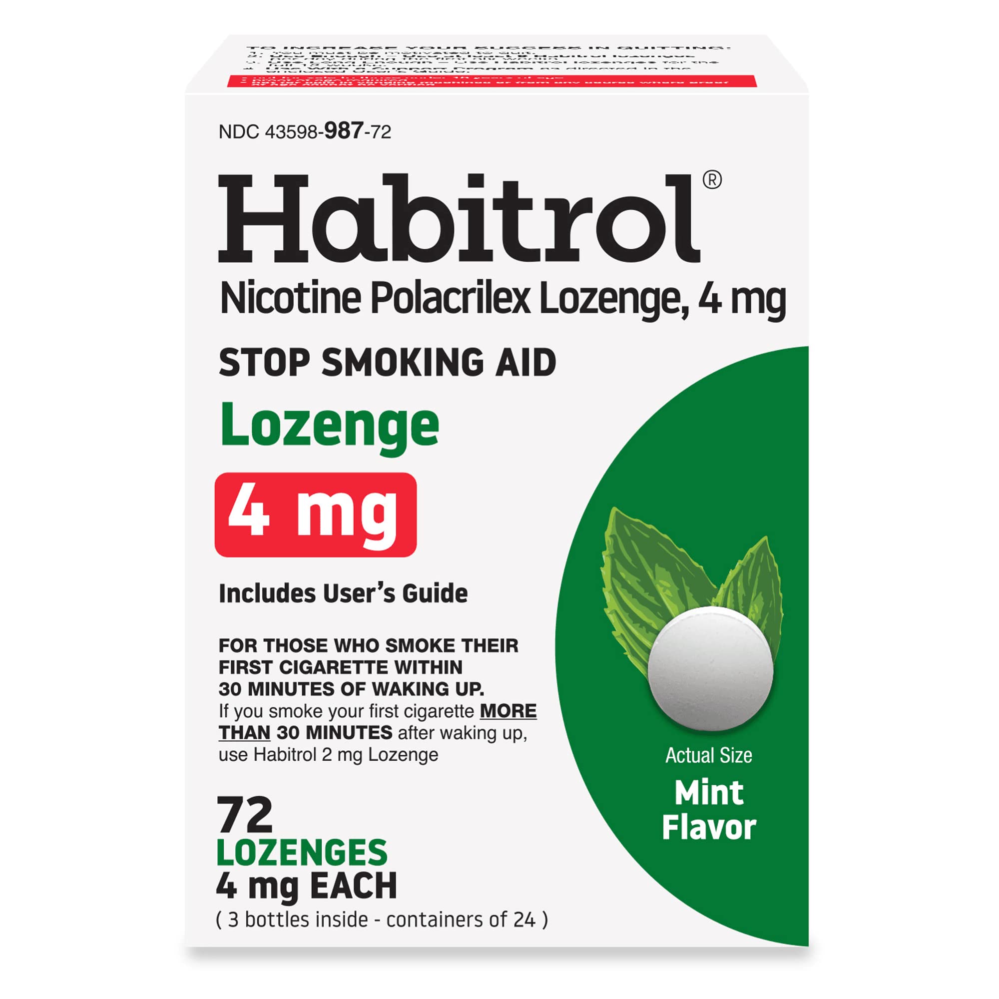 Habitrol envase frontal mostrando 72 pastillas y conveniencia