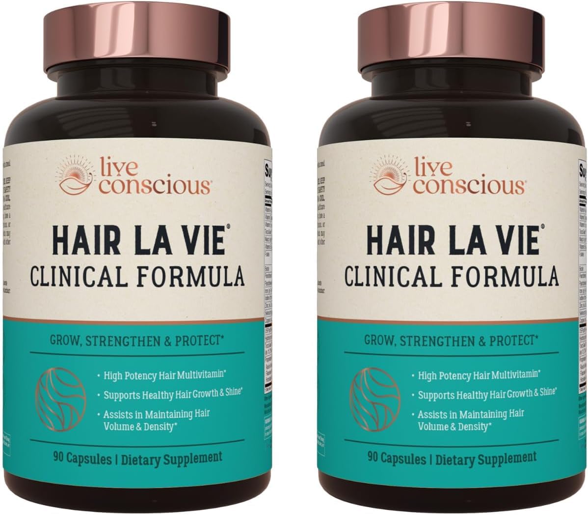 Hair La Vie frente del packaging mostrando diseño y beneficios visibles