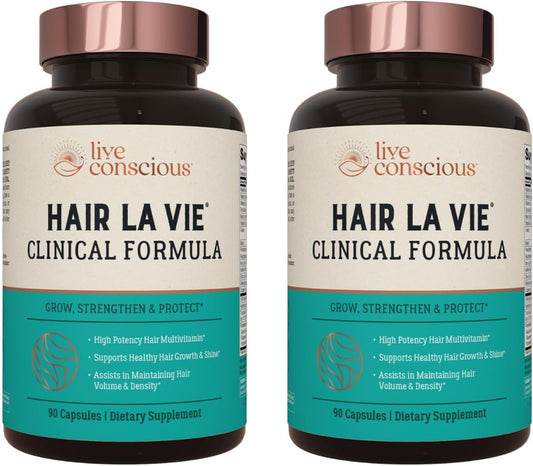Hair La Vie frente del packaging mostrando diseño y beneficios visibles
