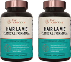 Hair La Vie frente del packaging mostrando diseño y beneficios visibles