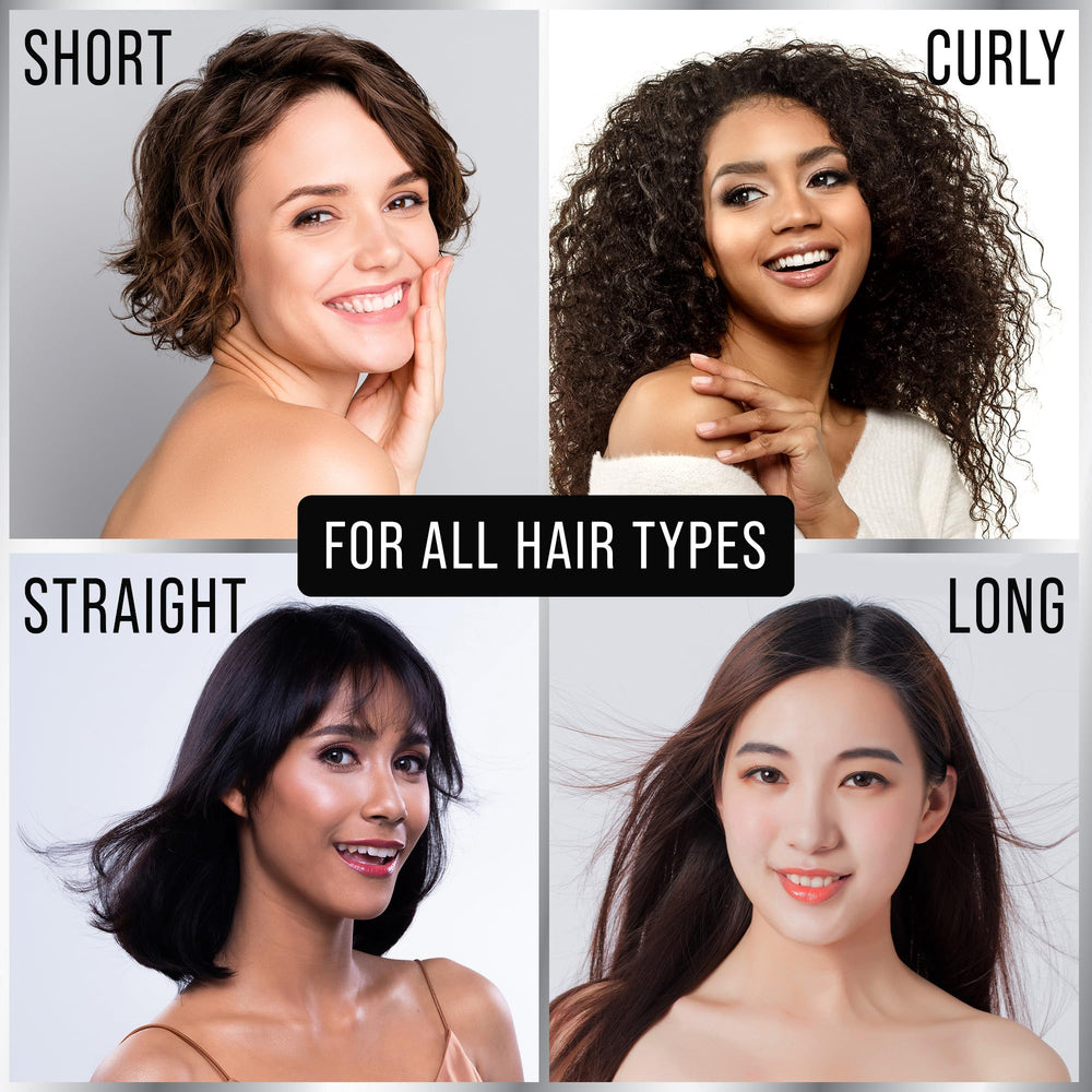 Hair Thickness Maximizer junto a shampoo en baño ilustrando uso diario