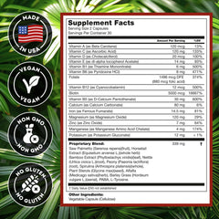 Hairo Nutrition ingredientes naturales (saw palmetto, biotina) sobre mesa, aporte nutritivo