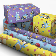 Hallmark Bluey tres rollos apilados ideal para varias celebraciones