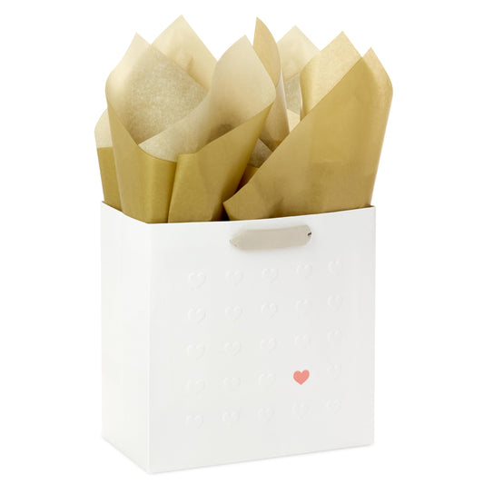 Hallmark bolsa frente con corazones para presentación elegante