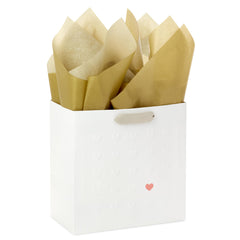 Hallmark bolsa frente con corazones para presentación elegante