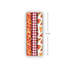 Hallmark comparación de tamaño de los mini rollos junto a objetos cotidianos