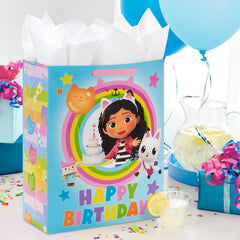 Hallmark detalle de ilustración con Cakey Cat y Baby Box que atrae a niños y mejora regalo