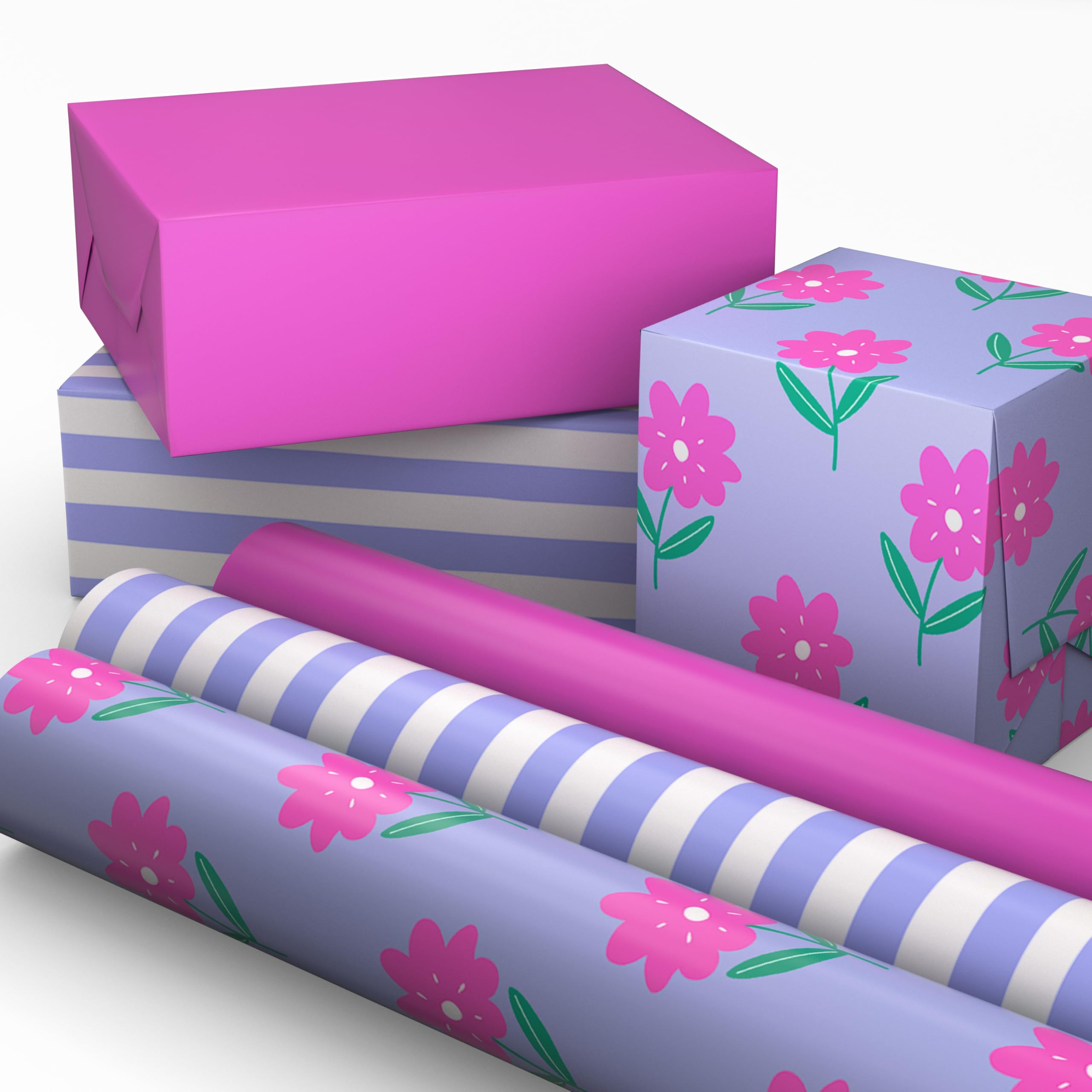 Hallmark paquete frontal de tres mini rollos, ahorro de espacio