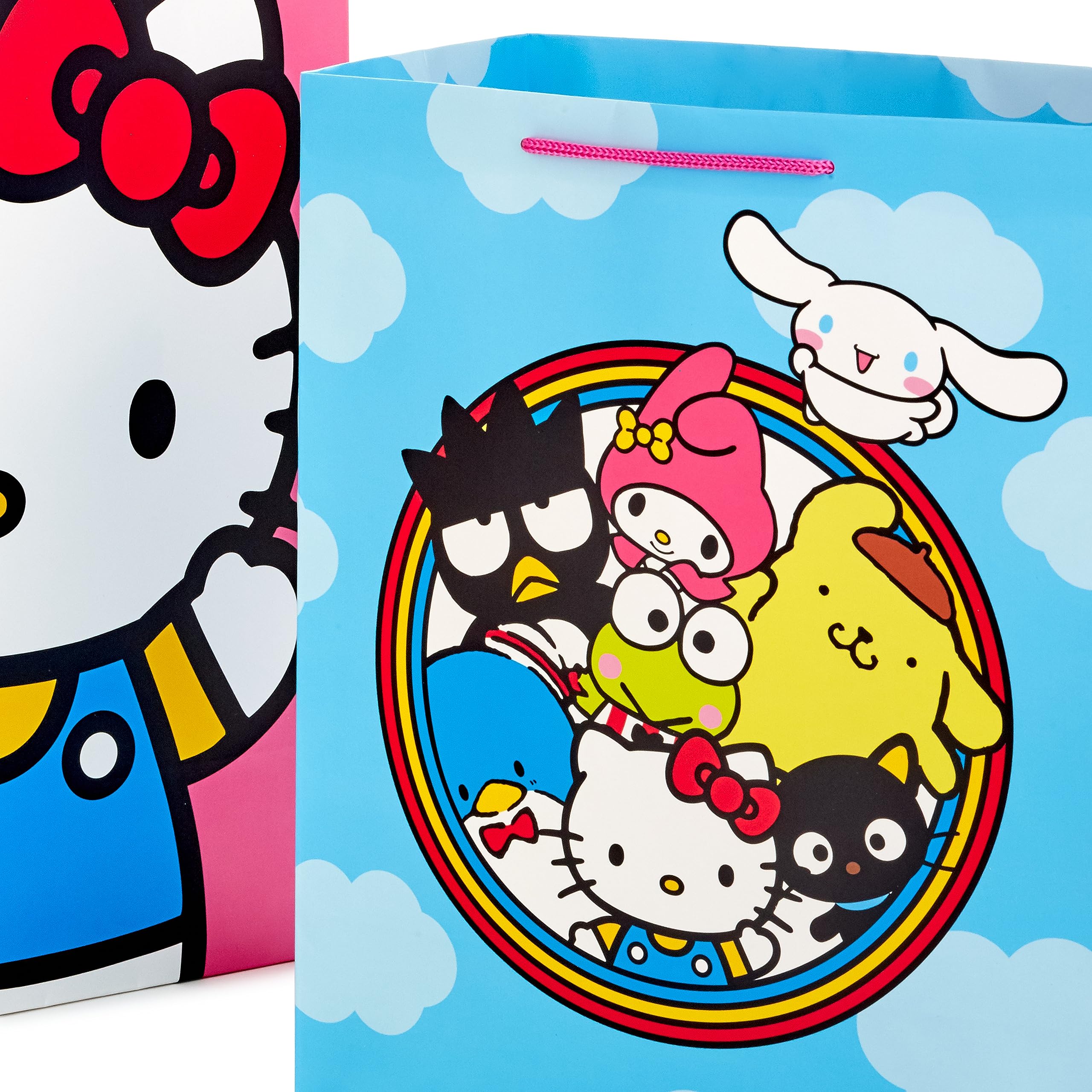 Hallmark comparación de las dos bolsas tamaños visuales para elegir