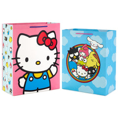 Hallmark bolsa rosa frontal con Hello Kitty mostrando diseño atractivo
