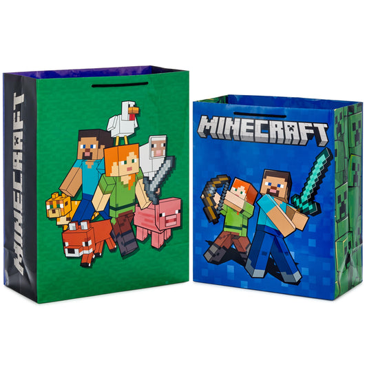 Hallmark bolsa frontal del pack con diseño Minecraft, ideal para regalar