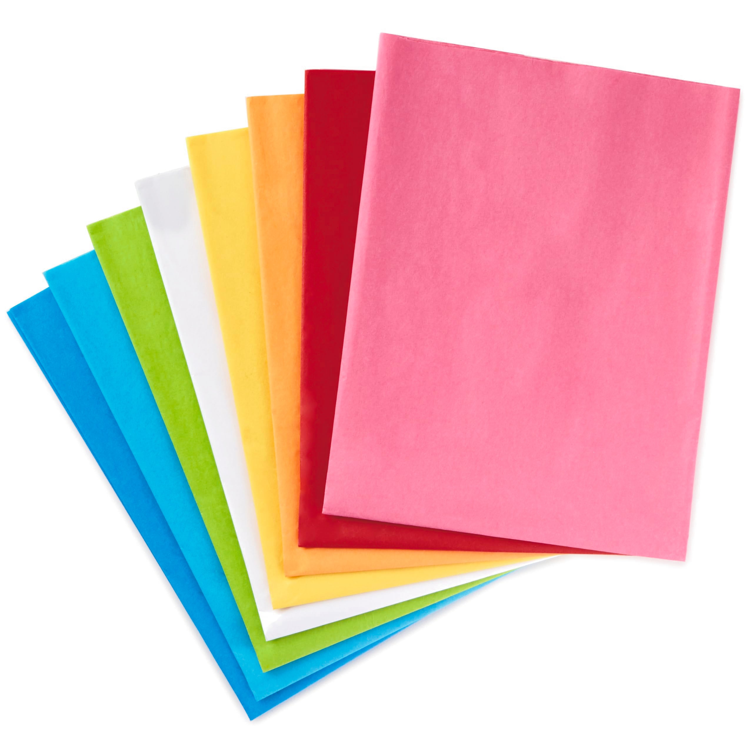 Hallmark paquete frontal mostrando 120 hojas y colores variados para presentación