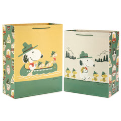 Hallmark Peanuts bolsa grande frontal mostrando diseño alegre y práctica