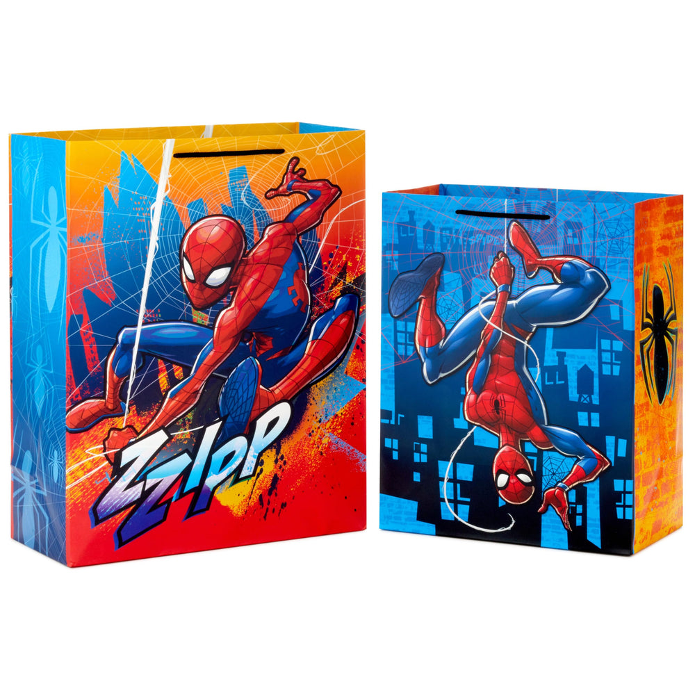 Hallmark bolsa Spider-Man frontal mostrando diseño y tamaño práctico