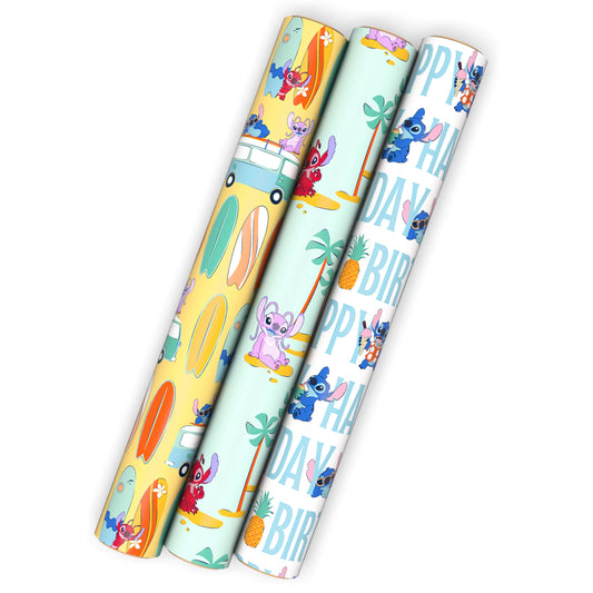 Hallmark diseño con Stitch y tablas de surf que aporta alegría a los regalos