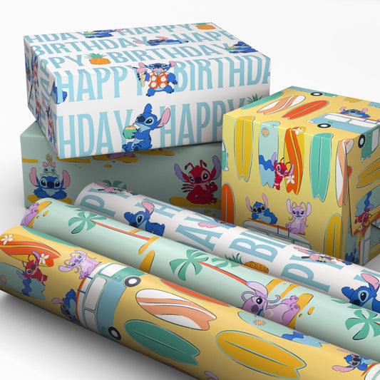 Hallmark frente del empaque mostrando los tres mini rollos y ahorro de espacio