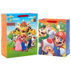 Hallmark bolsa con diseño Super Mario al frente mostrando personajes y colorido