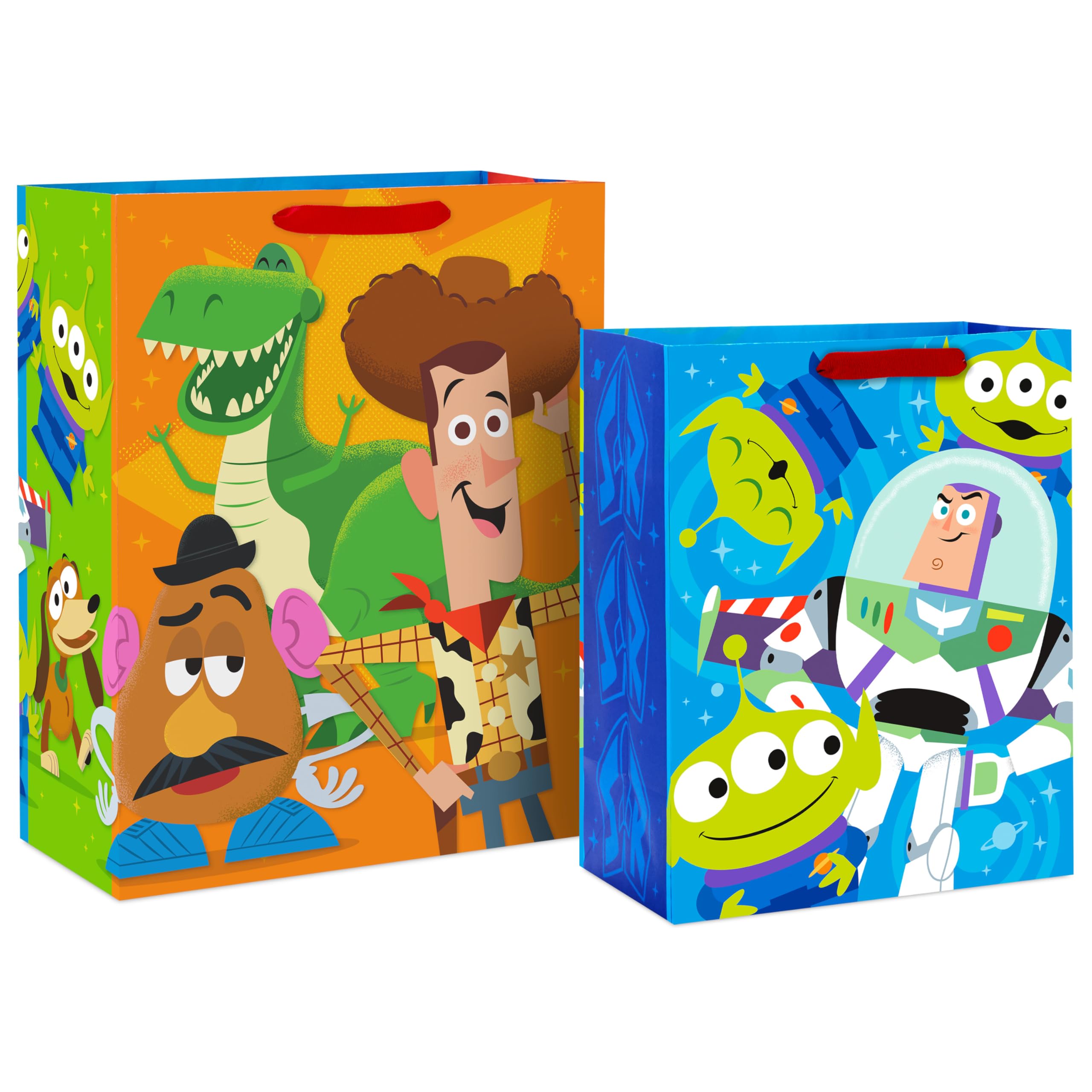 Hallmark bolsa frontal Toy Story mostrando personajes y alegría