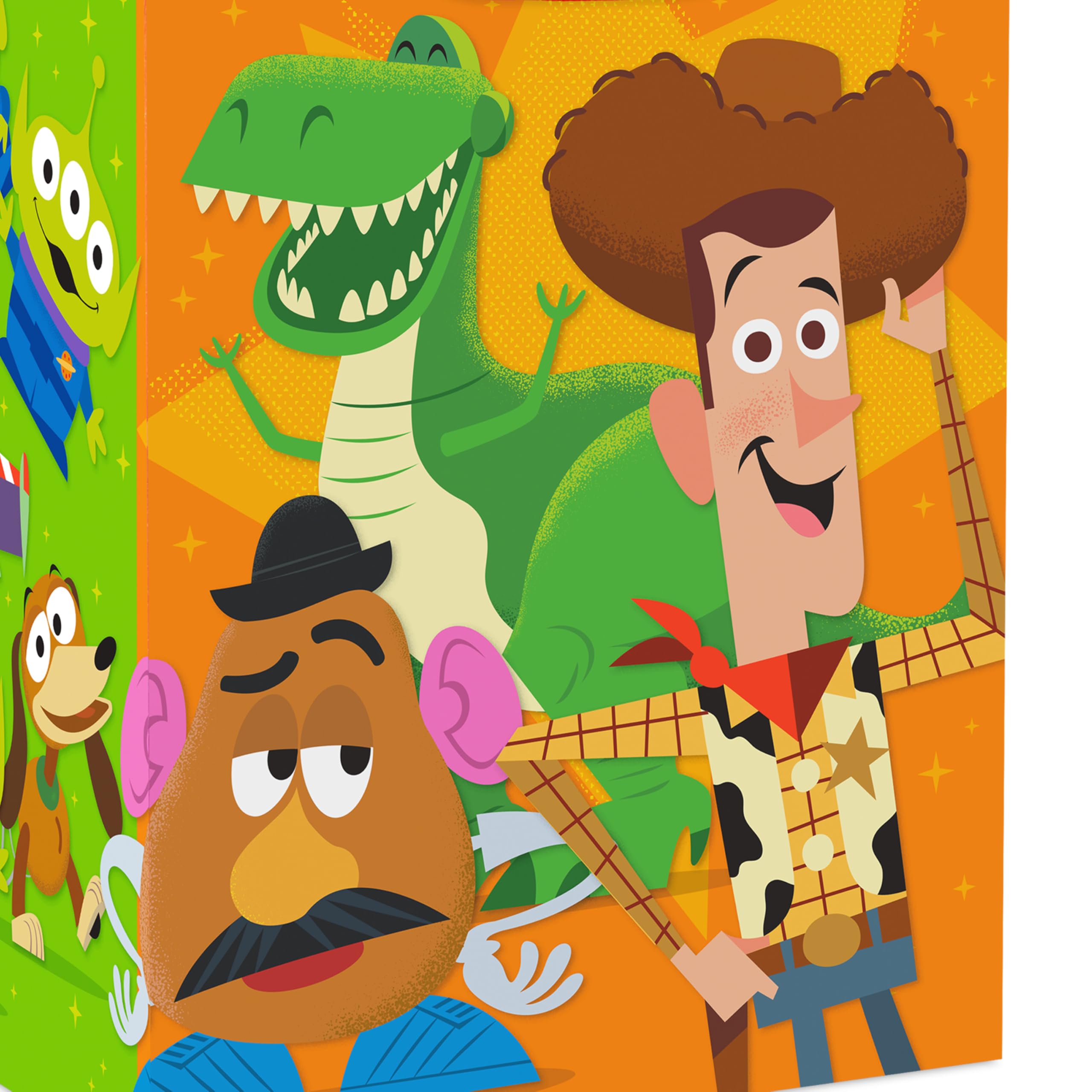 Hallmark comparación tamaños Toy Story mostrando escala y capacidad