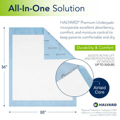HALYARD detalle de la textura superior que mejora confort y absorción