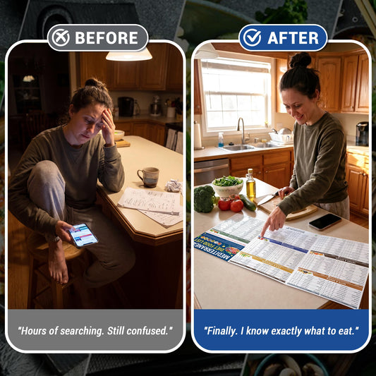 HAMIEW primer plano de tabla con porciones y calorías útiles