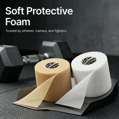 Hampton Adams prewrap aplicado en muñeca antes de la cinta, soporte y confort