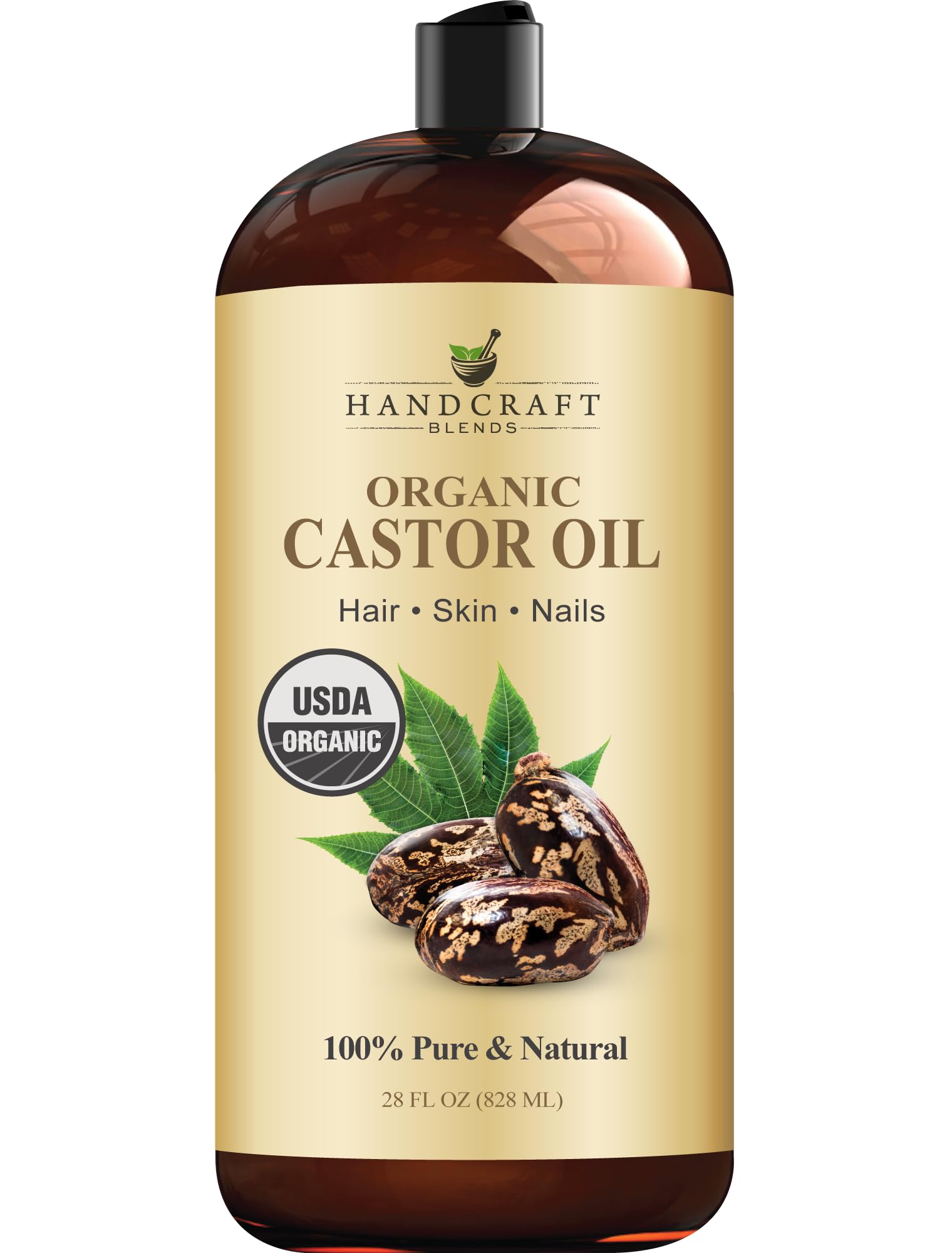 Handcraft Blends frontal del envase mostrando etiqueta clara y beneficios
