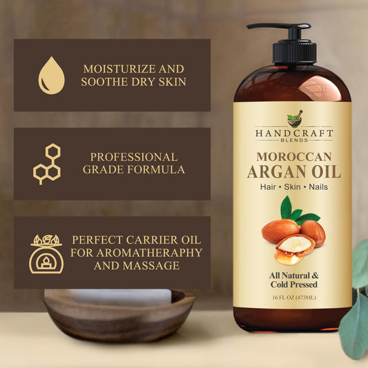 Handcraft Blends gotas de aceite mostrando textura ligera y absorción rápida