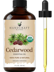 Handcraft Blends botella frontal ámbar con etiqueta clara y protección UV