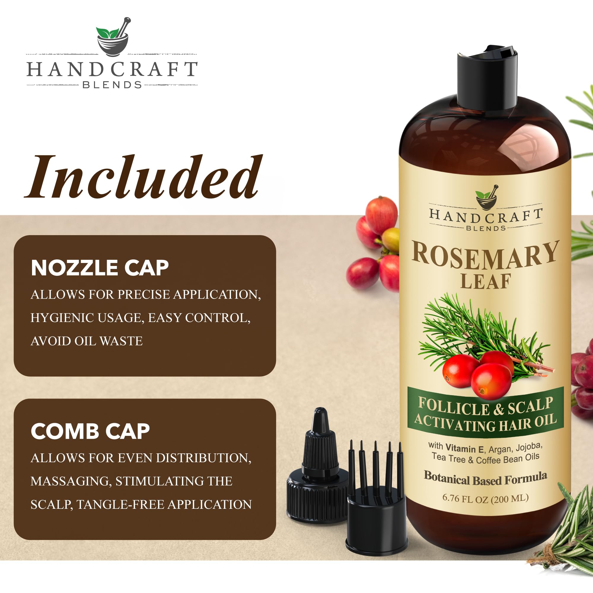 Handcraft Blends primeros planos de ingredientes naturales visibles