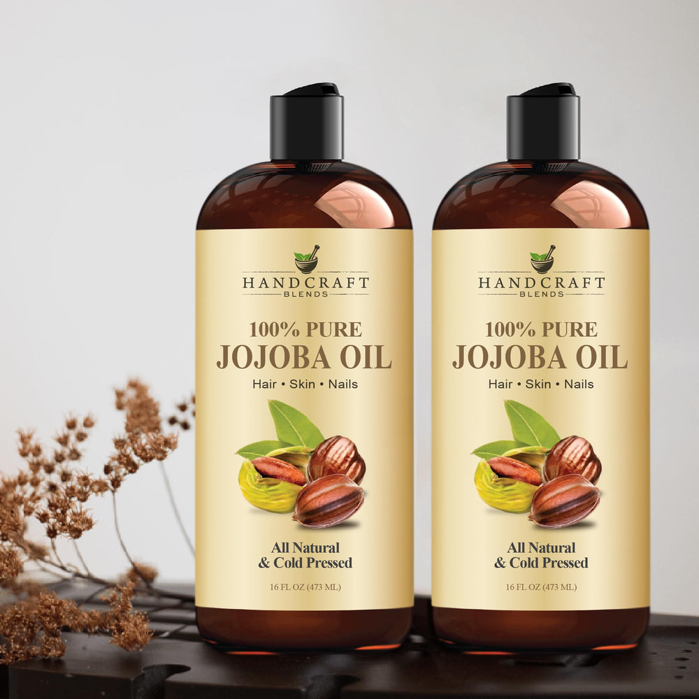 Handcraft Blends etiqueta legible con ingredientes y beneficios