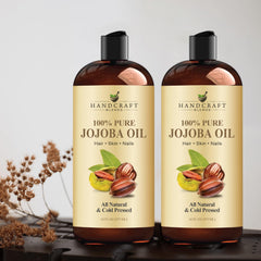Handcraft Blends etiqueta legible con ingredientes y beneficios
