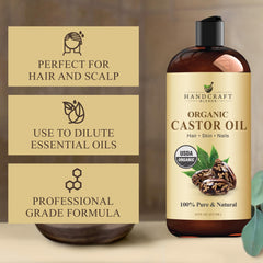 Handcraft Blends textura espesa del aceite de ricino, visual de densidad y pureza