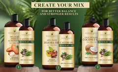 Handcraft Blends gota de aceite de ricino con romero mostrando textura nutritiva