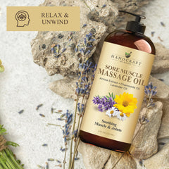 Handcraft Blends aplicación en pierna para masaje y alivio