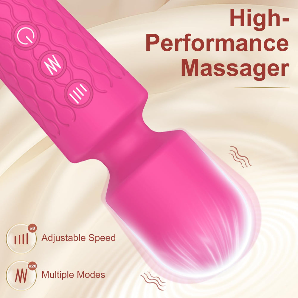 Handheld Massager siendo limpiado con agua tibia, mantenimiento sencillo e higiénico