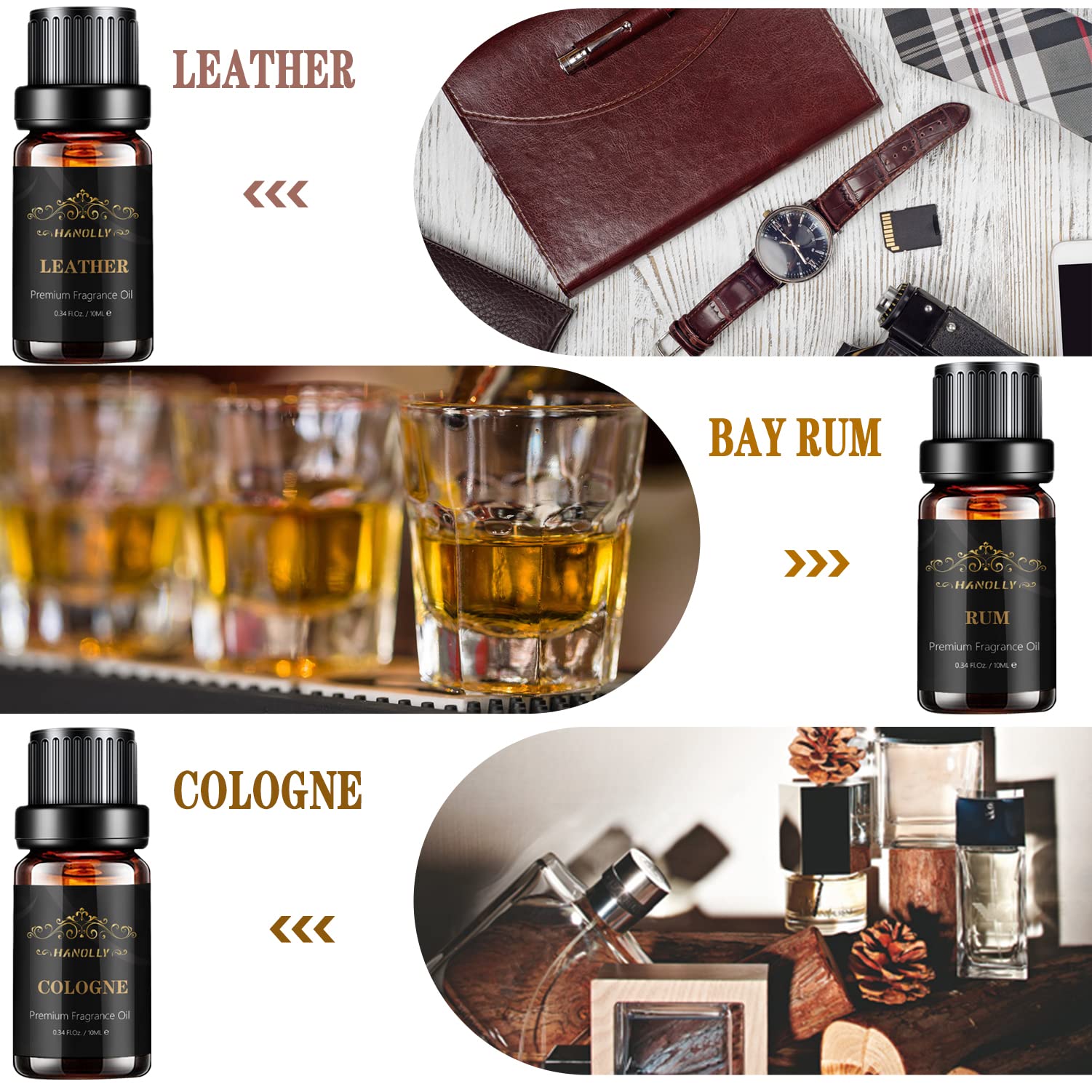 Hanolly gota de aceite mostrando textura concentrada y aroma duradero