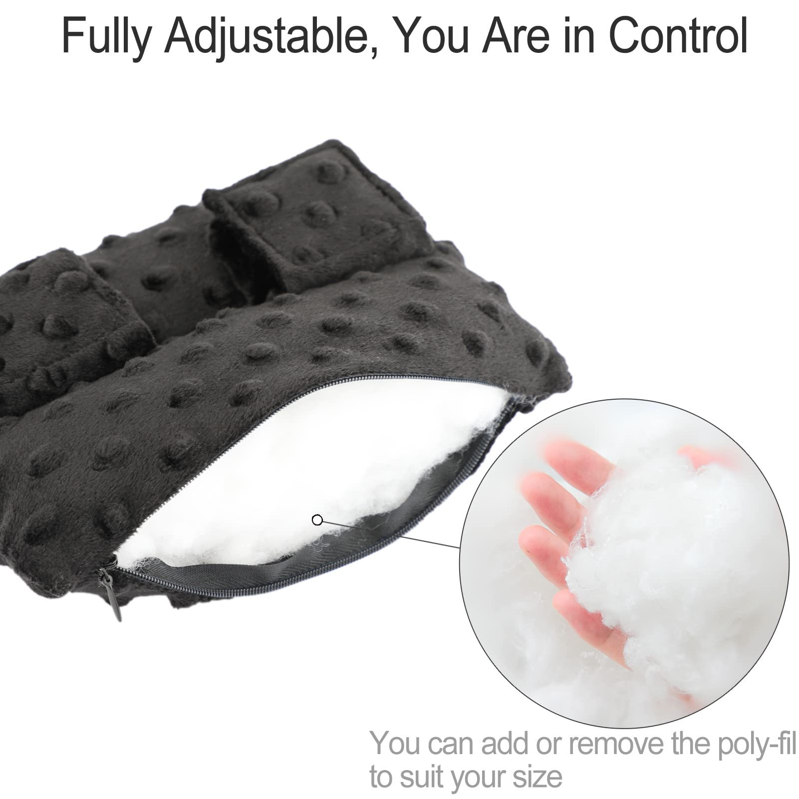 HapiPoppy cremallera y relleno ajustable para personalizar firmeza