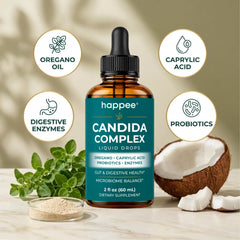 Happee detalle de etiqueta con lista de ingredientes y certificación
