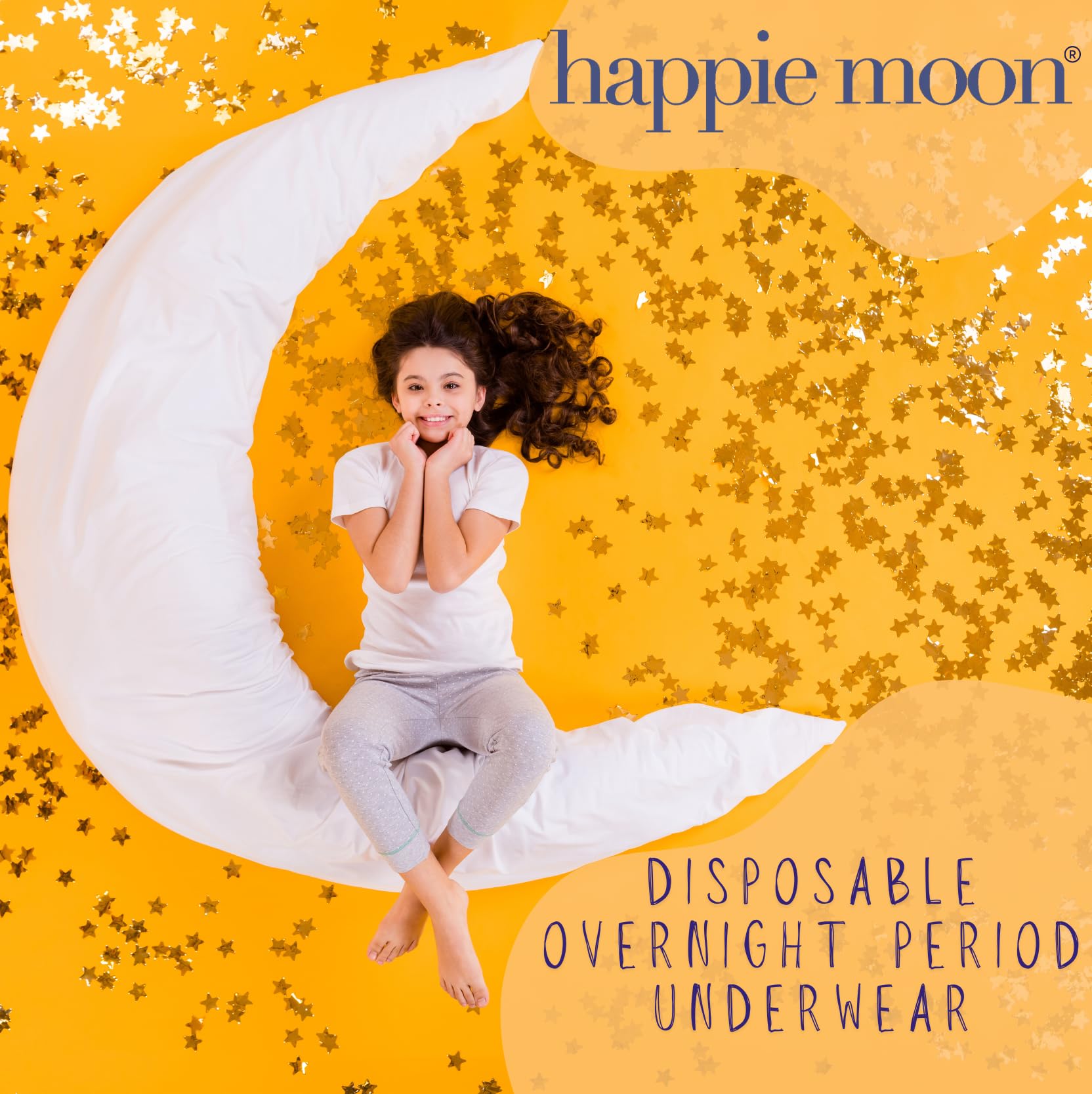 Happie Moon algodón superior suave y transpirable que protege piel sensible