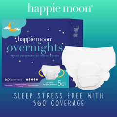 Happie Moon unidad envuelta individualmente para discreción y fácil transporte