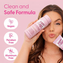 Producto HAPPY CURVES en baño natural transmite uso diario y frescura